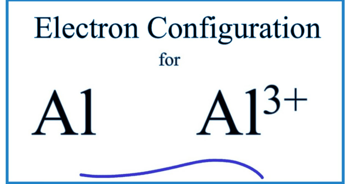 Electron configuration of aluminum