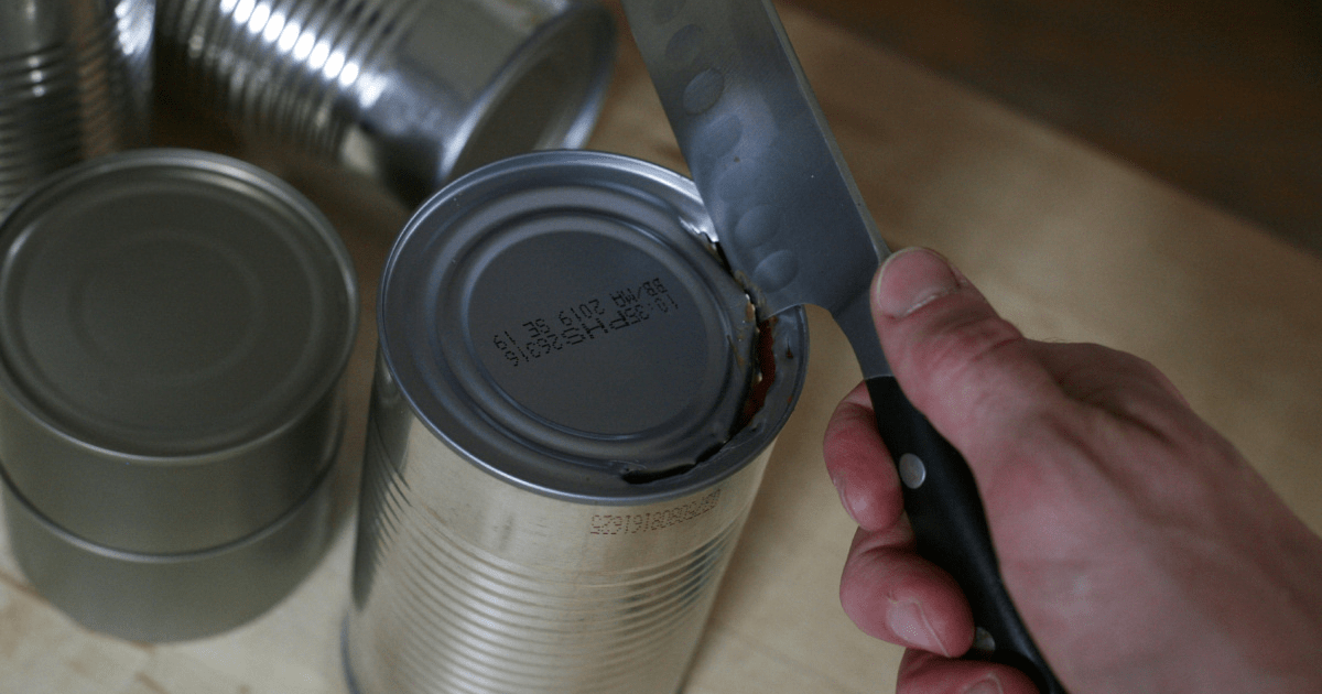How to open can without can opener?
